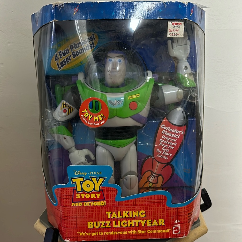 Toy Story and Beyond - Talking Buzz Lightyear- Rare In Box. Disney/Pixar 2001